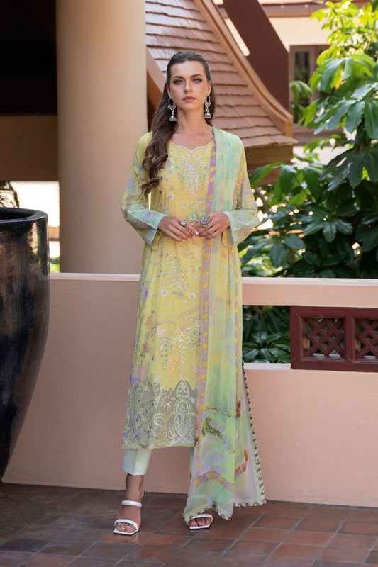 Ramsha | Ghazal Luxury Lawn | G-308 by Maria Faisal - Registered Vendor of : Ramsha - type : Ladies Clothes - 100% original wedding dresses