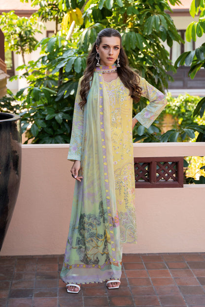 Ramsha | Ghazal Luxury Lawn | G-308 by Maria Faisal - Registered Vendor of : Ramsha - type : Ladies Clothes - 100% original wedding dresses