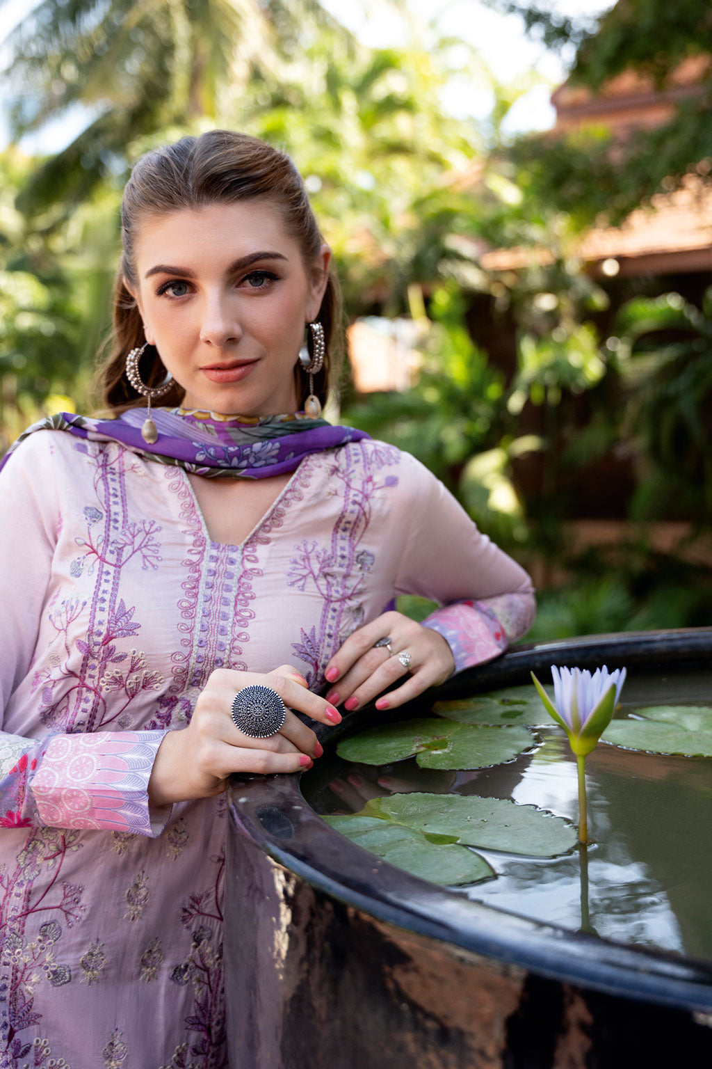 Ramsha | Ghazal Luxury Lawn | G-310 by Maria Faisal - Registered Vendor of : Ramsha - type : Ladies Clothes - 100% original wedding dresses