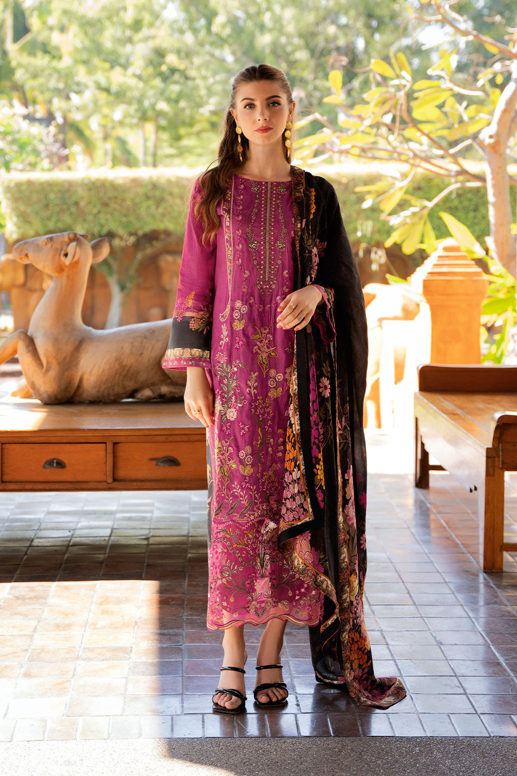 Ramsha | Ghazal Luxury Lawn | G-311 by Maria Faisal - Registered Vendor of : Ramsha - type : Ladies Clothes - 100% original wedding dresses