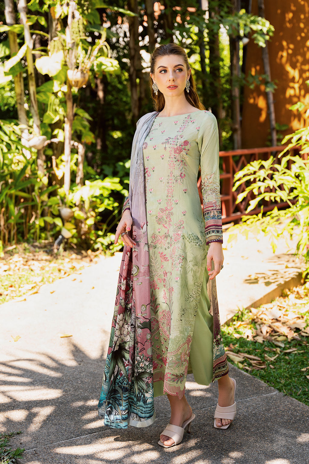 Ramsha | Ghazal Luxury Lawn | G-304 by Maria Faisal - Registered Vendor of : Ramsha - type : Ladies Clothes - 100% original wedding dresses