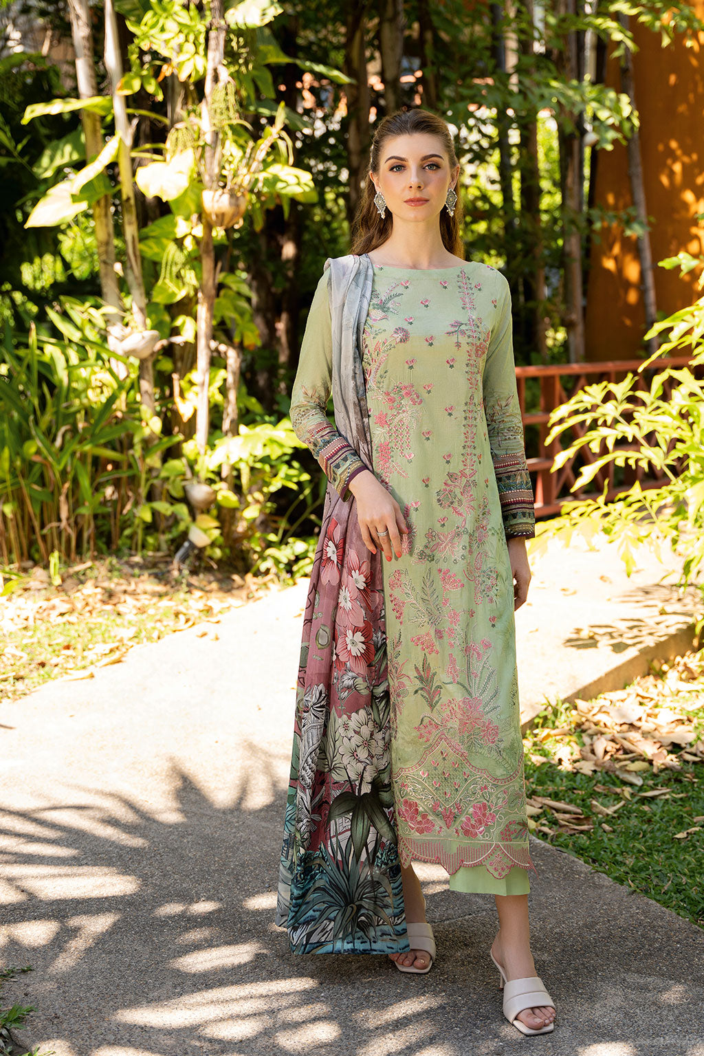 Ramsha | Ghazal Luxury Lawn | G-304 by Maria Faisal - Registered Vendor of : Ramsha - type : Ladies Clothes - 100% original wedding dresses