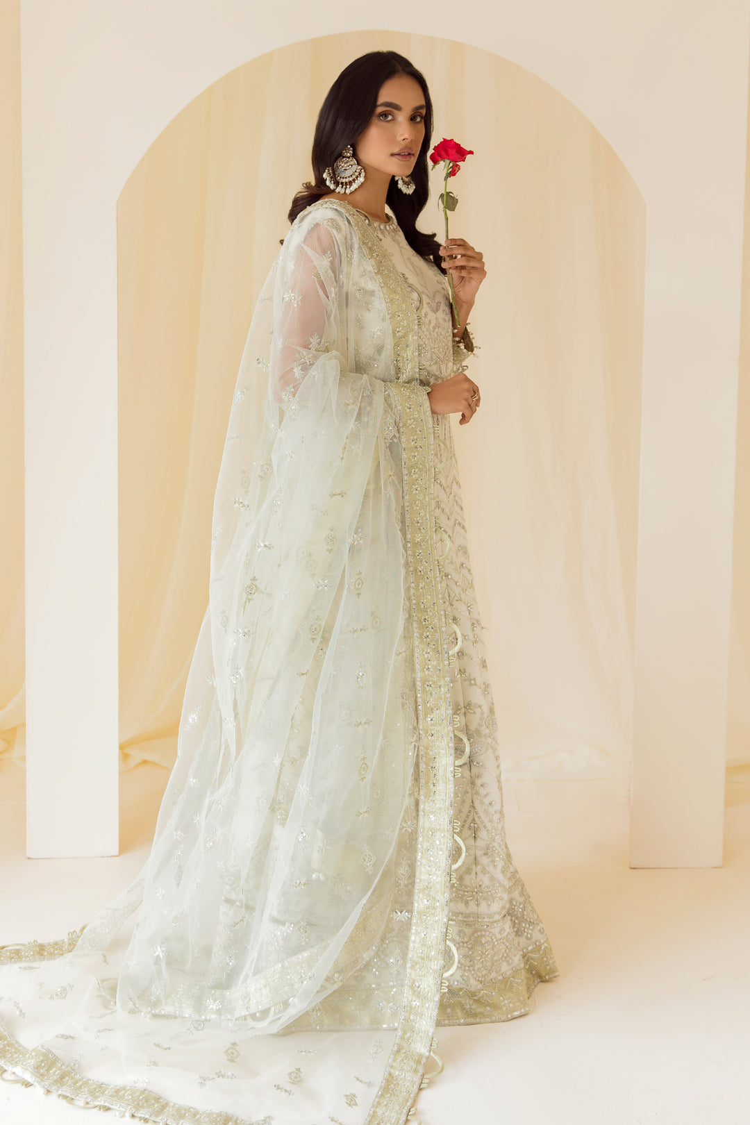 Alizeh | Formal Collection | Ghazal - Designer Dress with Intricate embroidery and embellishments. Shop elegent wedding dress at Maria Faisal.