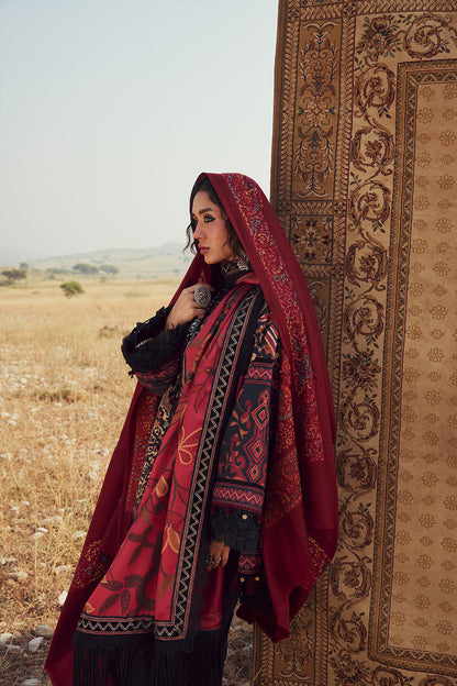 NAZ-SRW25-09 – authentic Pakistani dress from the Winter Khaddar 25 collection for women in the UK