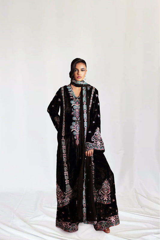 Saira Rizwan | Velvet Pret 25 | ZARQ-SRVP25-03 - Formal Dress - available at Maria Faisal in UK and USA.