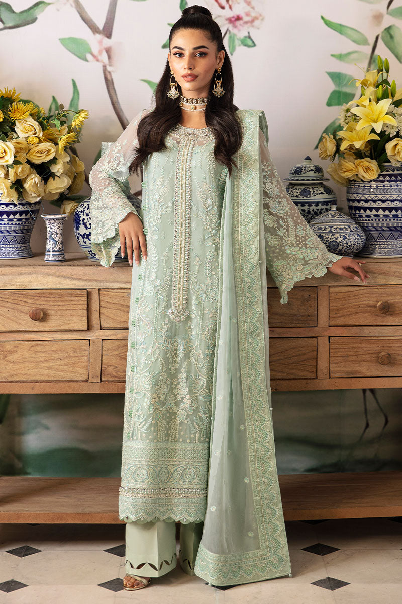 Gulaal | Embroidered Chiffon 24 | Jade - Ladies Clothes - Maria Faisal