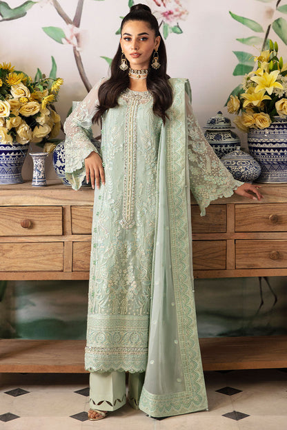 Gulaal | Embroidered Chiffon 24 | Jade - Ladies Clothes - Maria Faisal