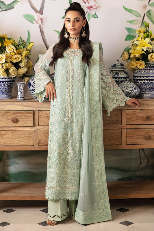 Gulaal | Embroidered Chiffon 24 | Jade - Ladies Clothes - Maria Faisal