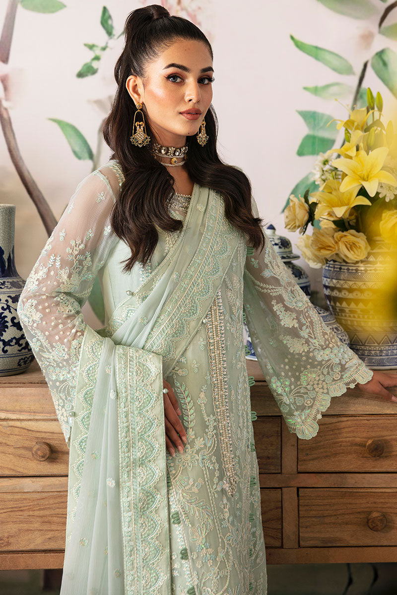 Gulaal | Embroidered Chiffon 24 | Jade - Ladies Clothes - Maria Faisal