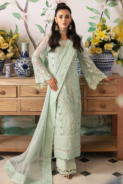 Gulaal | Embroidered Chiffon 24 | Jade - Ladies Clothes - Maria Faisal