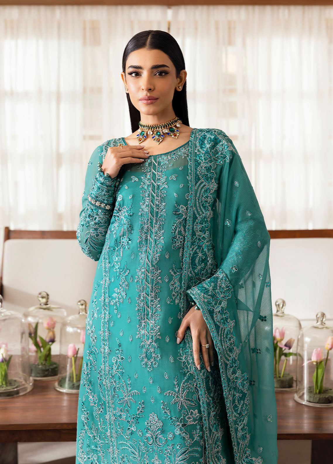 Gulaal | Reverie Embroidered Chiffon | MIRAL - Ladies Clothes 