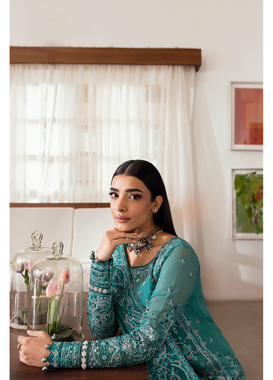 Gulaal | Reverie Embroidered Chiffon | MIRAL - Ladies Clothes 