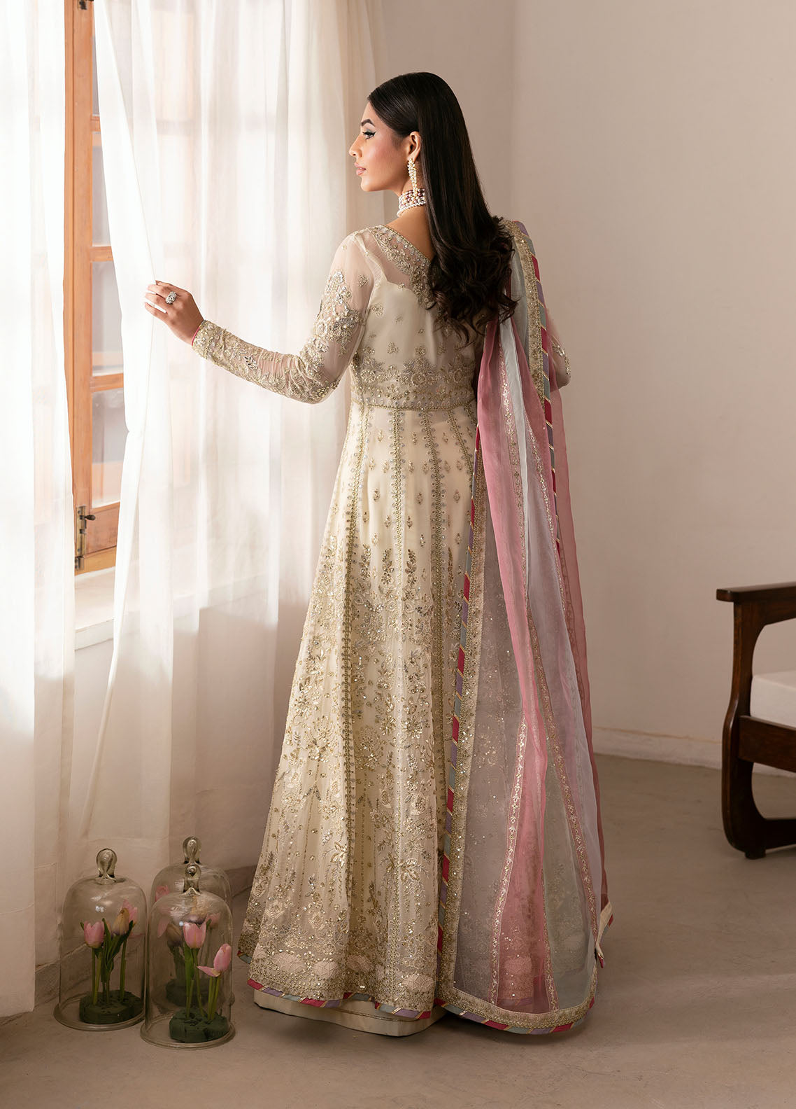 Gulaal | Reverie Embroidered Chiffon | CHIRAGH - Ladies Clothes 