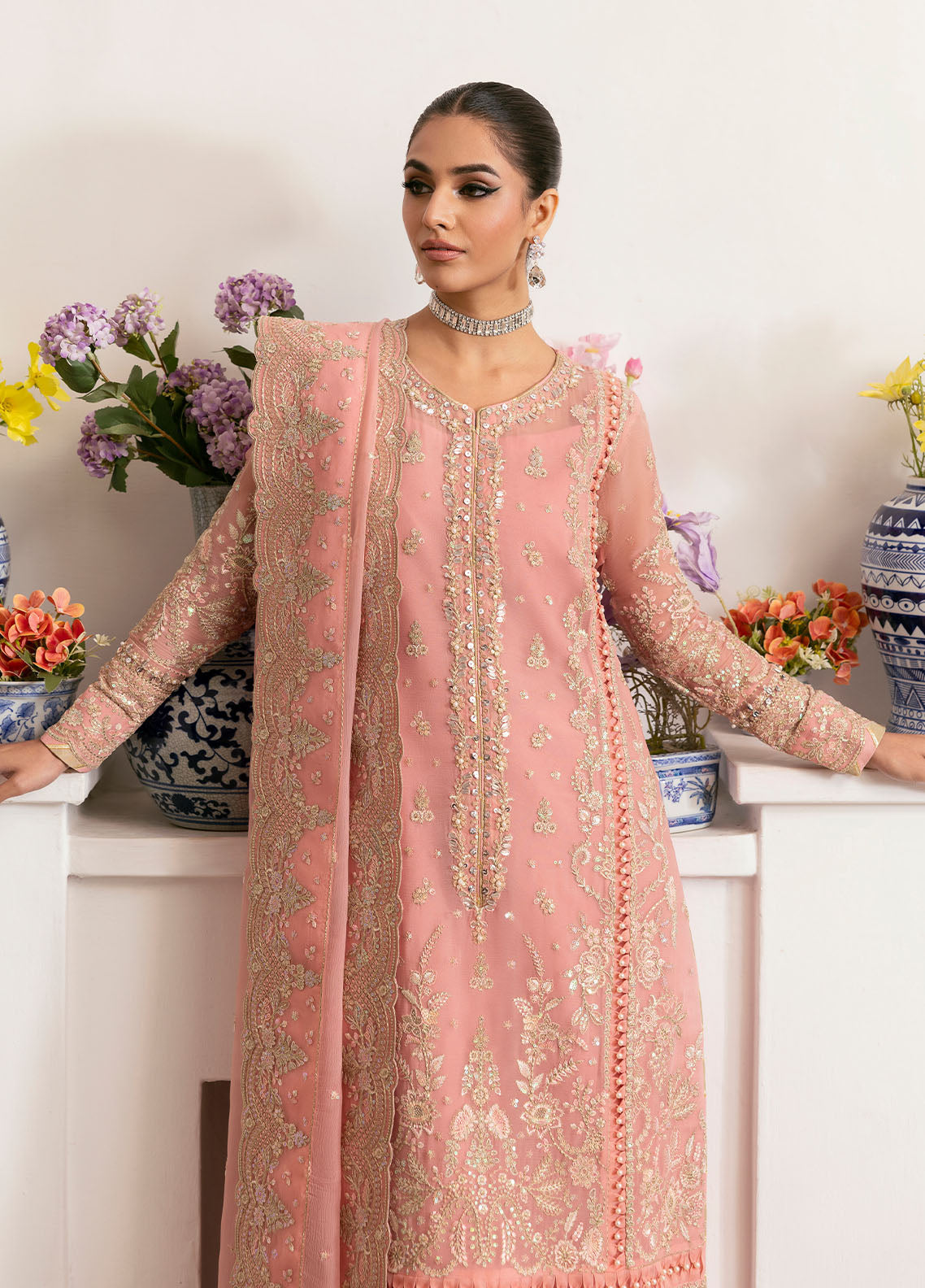 Gulaal | Reverie Embroidered Chiffon | CORALYN - Ladies Clothes 