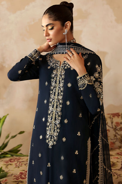 Gulaal | Shehrnaaz Raw Silk | Leelah - Designer Dress with Intricate embroidery and embellishments. Shop elegent wedding dress at Maria Faisal.