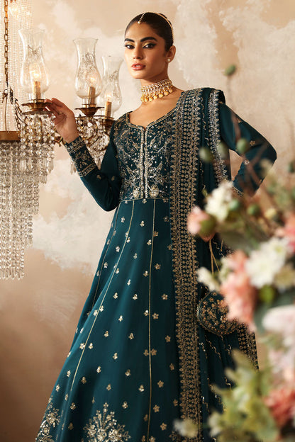 Gulaal | Shehrnaaz Raw Silk | Mahiri - Designer Dress with Intricate embroidery and embellishments. Shop elegent wedding dress at Maria Faisal.