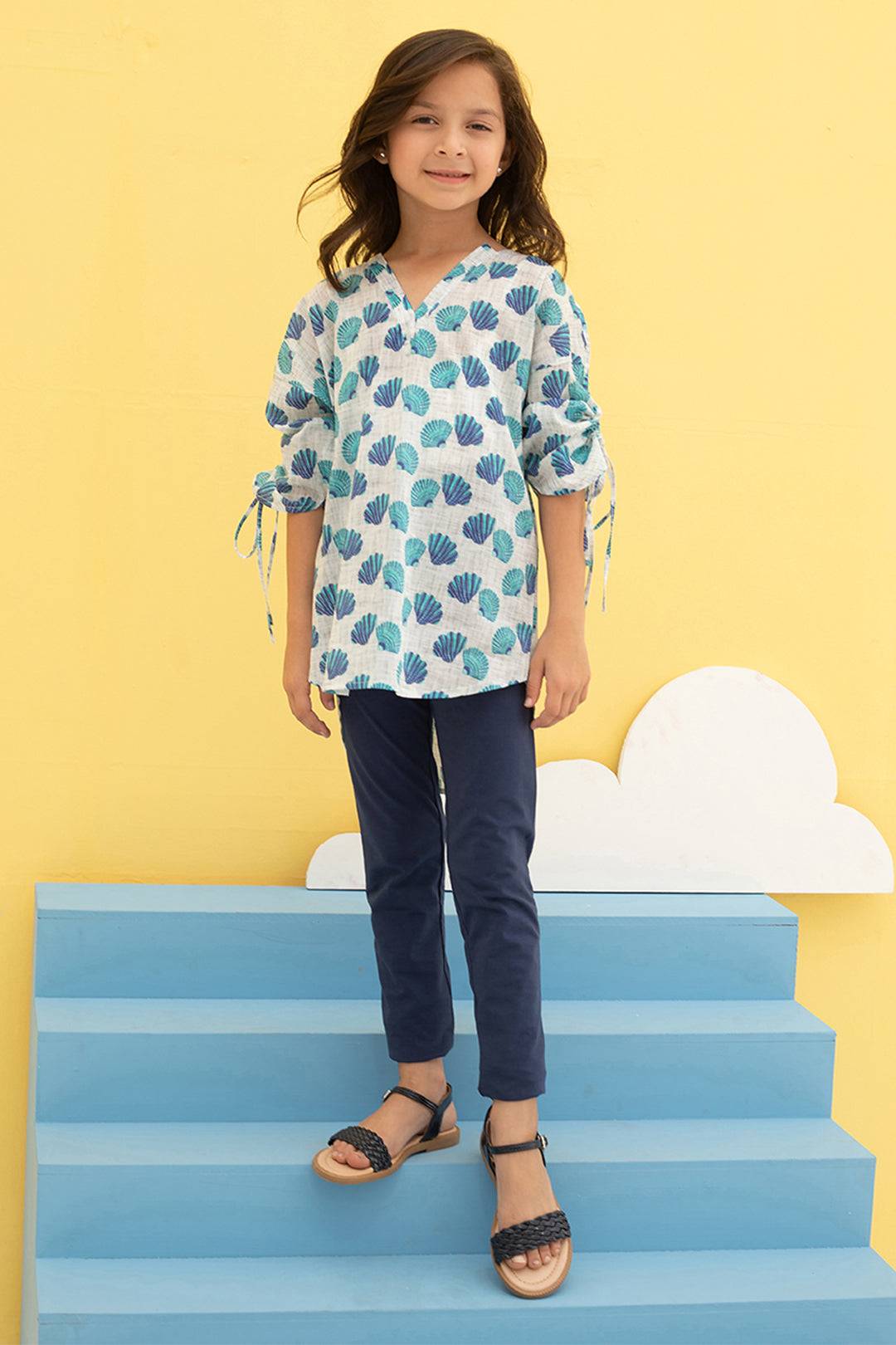 Zellbury Girls | 1 Piece Cambric | Kurta - 1006 by Maria Faisal - Registered Vendor of : Zellbury Girls - type : Kids Clothes - 100% original wedding dresses