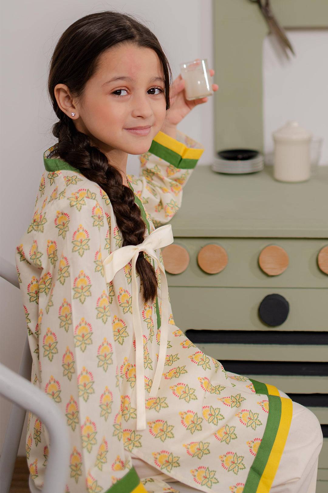 Zellbury Girls | 1 Piece Cambric | Kurta - 1650 by Maria Faisal - Registered Vendor of : Zellbury Girls - type : Kids Clothes - 100% original wedding dresses