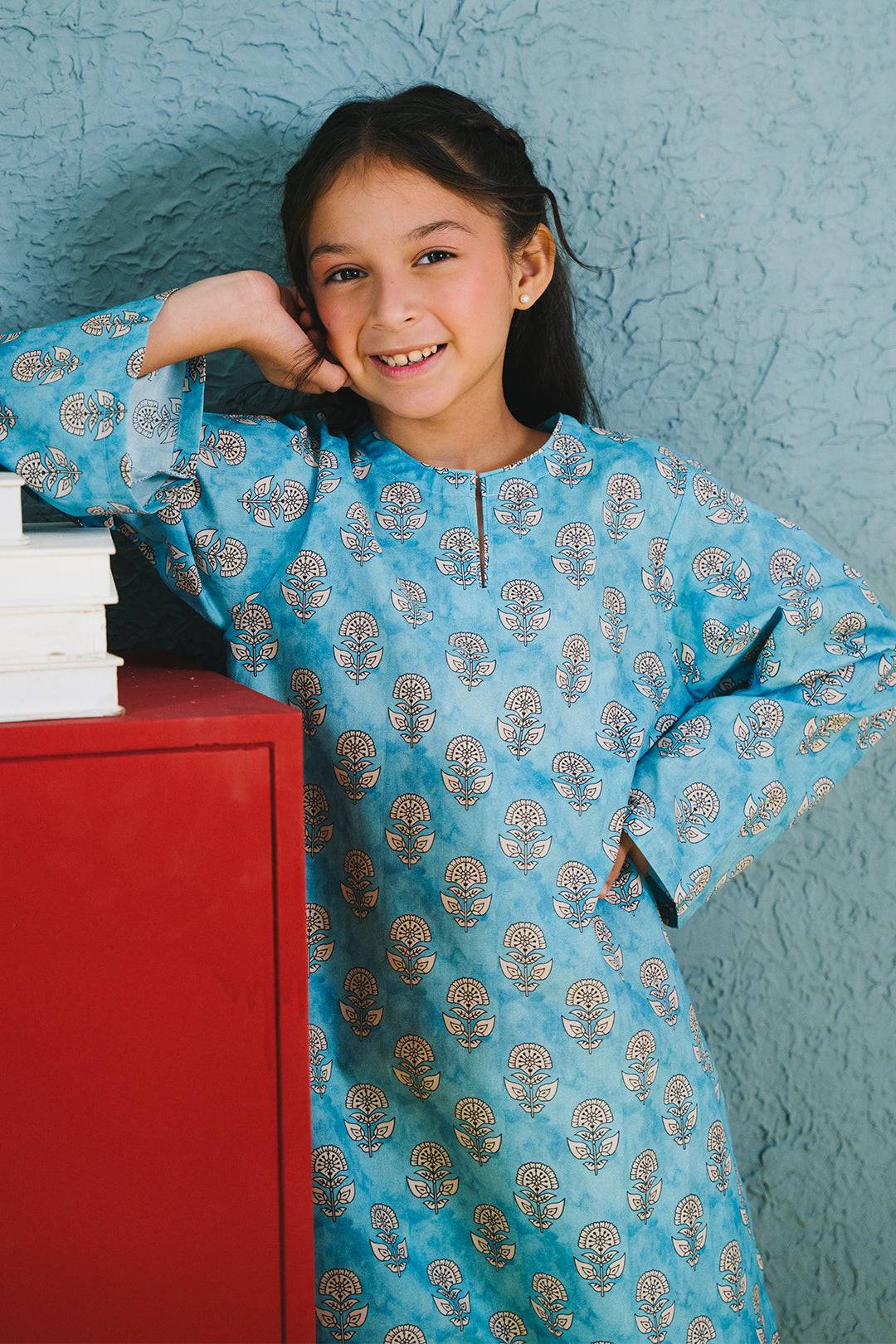 Zellbury Girls | 1 Piece Cambric | Kurta - 1651 by Maria Faisal - Registered Vendor of : Zellbury Girls - type : Kids Clothes - 100% original wedding dresses