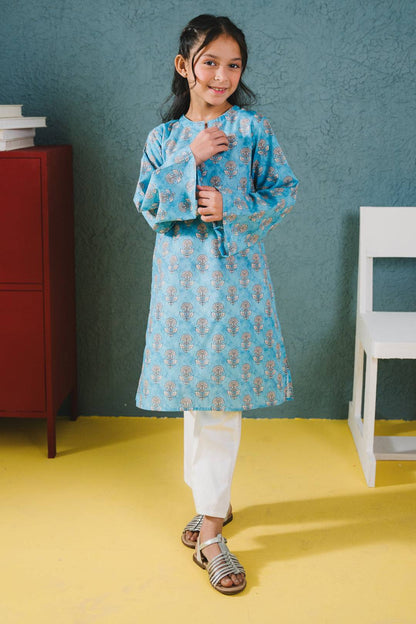 Zellbury Girls | 1 Piece Cambric | Kurta - 1651 by Maria Faisal - Registered Vendor of : Zellbury Girls - type : Kids Clothes - 100% original wedding dresses