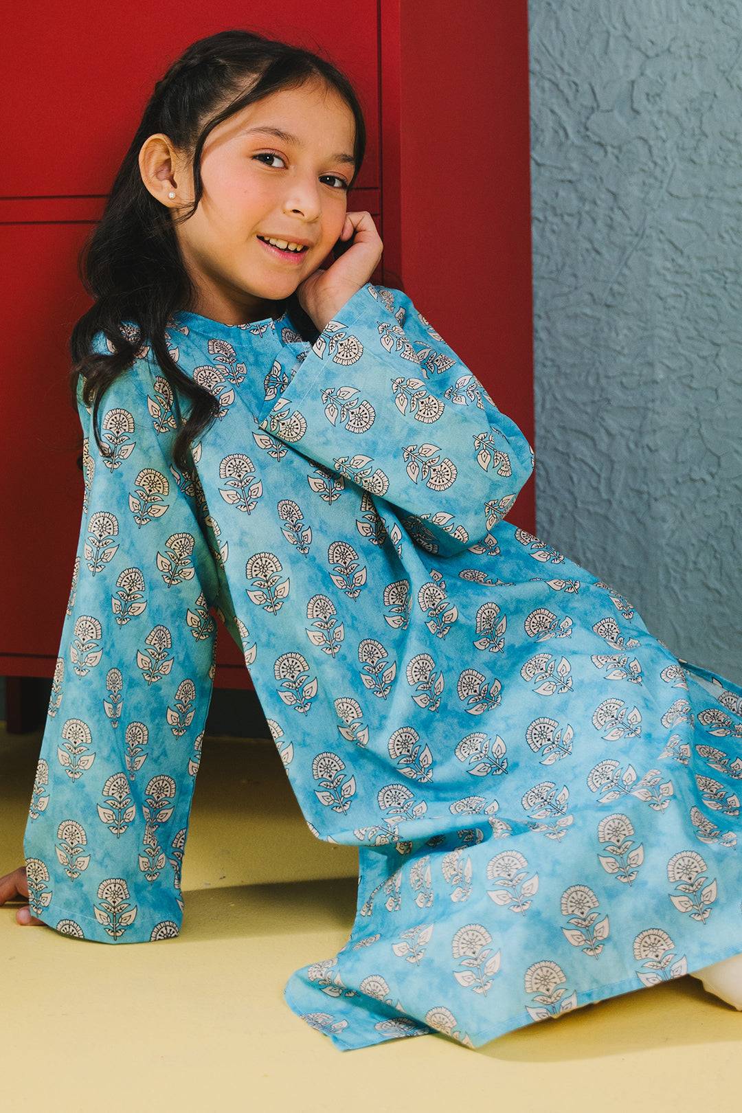 Zellbury Girls | 1 Piece Cambric | Kurta - 1651 by Maria Faisal - Registered Vendor of : Zellbury Girls - type : Kids Clothes - 100% original wedding dresses