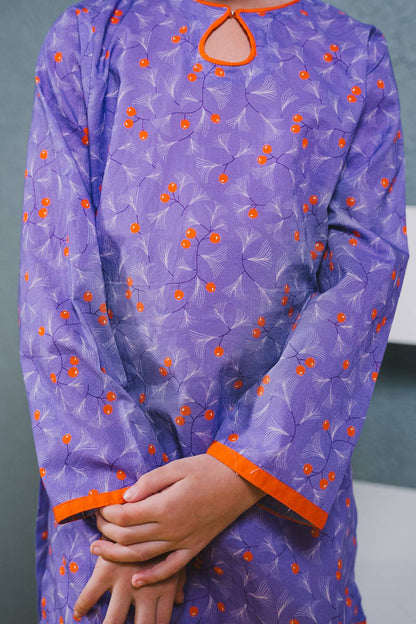 Zellbury Girls | 1 Piece Cambric | Kurta - 1652 by Maria Faisal - Registered Vendor of : Zellbury Girls - type : Kids Clothes - 100% original wedding dresses