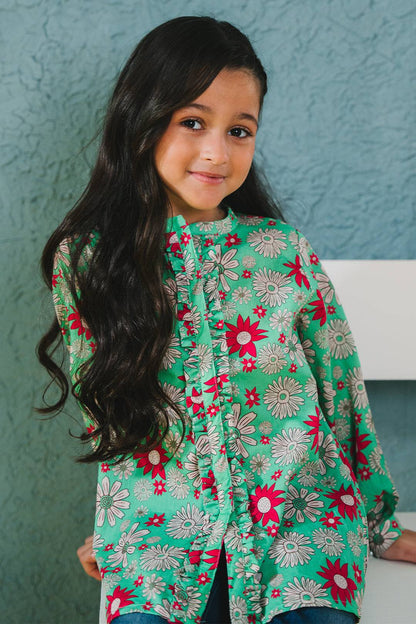 Zellbury Girls | 1 Piece Cambric | Kurta - 1653 by Maria Faisal - Registered Vendor of : Zellbury Girls - type : Kids Clothes - 100% original wedding dresses