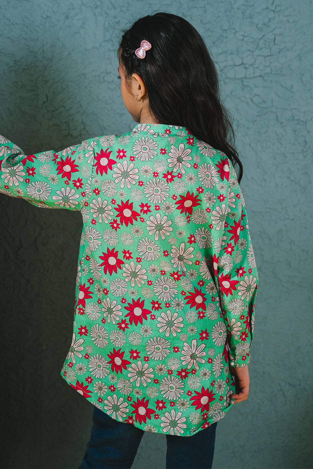 Zellbury Girls | 1 Piece Cambric | Kurta - 1653 by Maria Faisal - Registered Vendor of : Zellbury Girls - type : Kids Clothes - 100% original wedding dresses