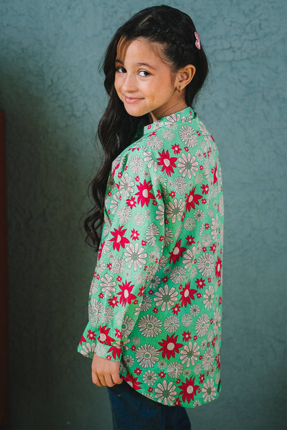 Zellbury Girls | 1 Piece Cambric | Kurta - 1653 by Maria Faisal - Registered Vendor of : Zellbury Girls - type : Kids Clothes - 100% original wedding dresses