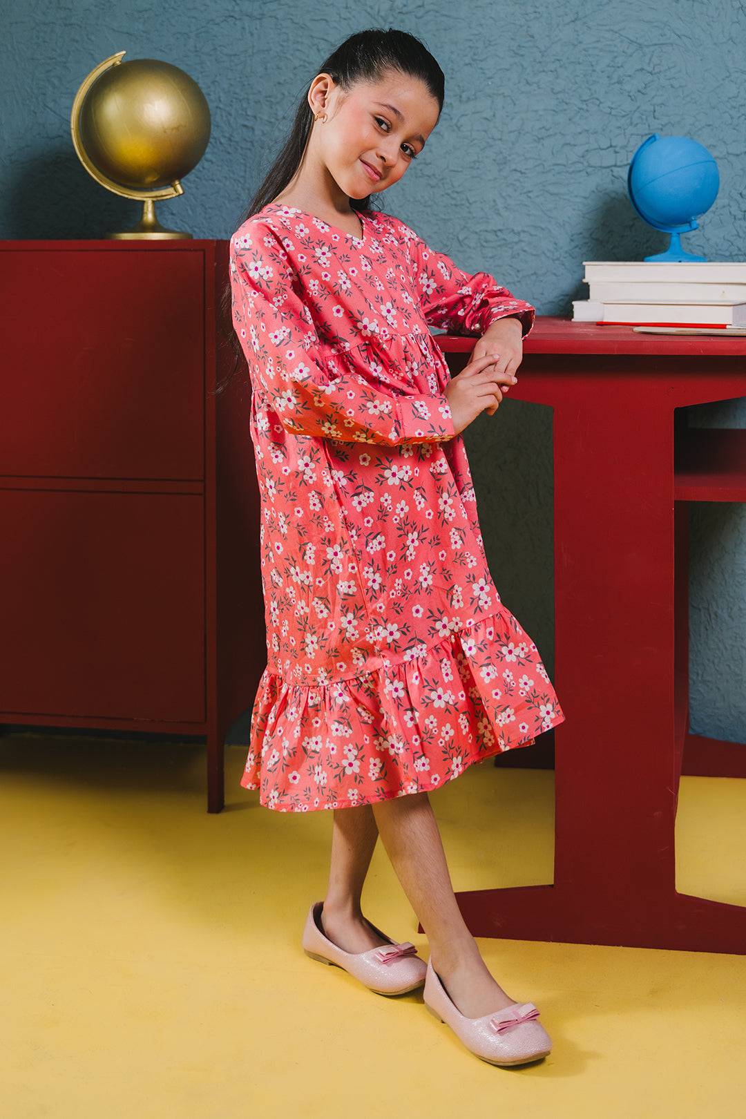 Zellbury Girls | 1 Piece Cambric | Kurta - 1656 by Maria Faisal - Registered Vendor of : Zellbury Girls - type : Kids Clothes - 100% original wedding dresses