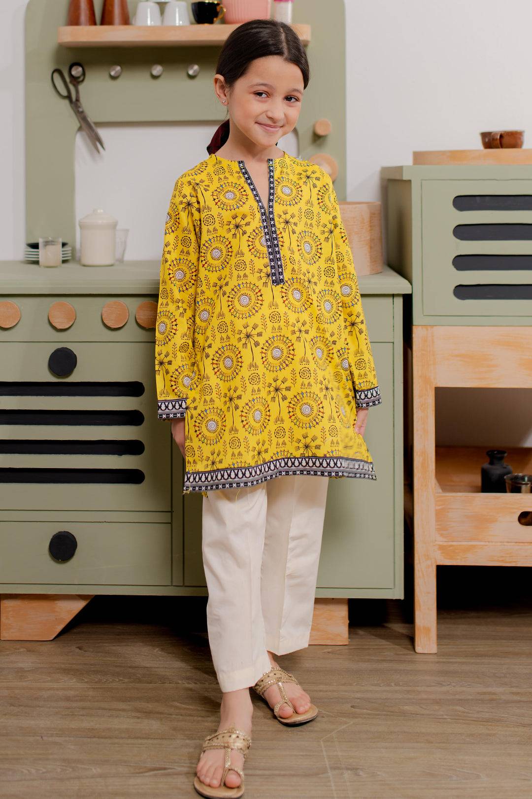 Zellbury Girls | 1 Piece Cambric | Kurta - 1685 by Maria Faisal - Registered Vendor of : Zellbury Girls - type : Kids Clothes - 100% original wedding dresses