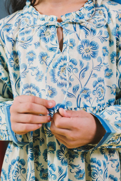 Zellbury Girls | 1 Piece Cambric | Kurta - 1687 by Maria Faisal - Registered Vendor of : Zellbury Girls - type : Kids Clothes - 100% original wedding dresses