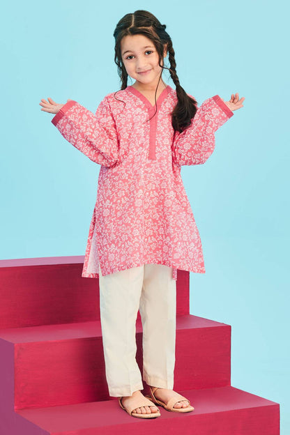 Zellbury Girls | 1 Piece Khaddar | Kurta - 1693 by Maria Faisal - Registered Vendor of : Zellbury Girls - type : Kids Clothes - 100% original wedding dresses