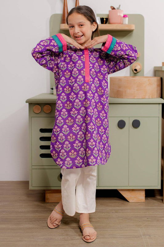 Zellbury Girls | 1 Piece Khaddar | Kurta - 1699 by Maria Faisal - Registered Vendor of : Zellbury Girls - type : Kids Clothes - 100% original wedding dresses