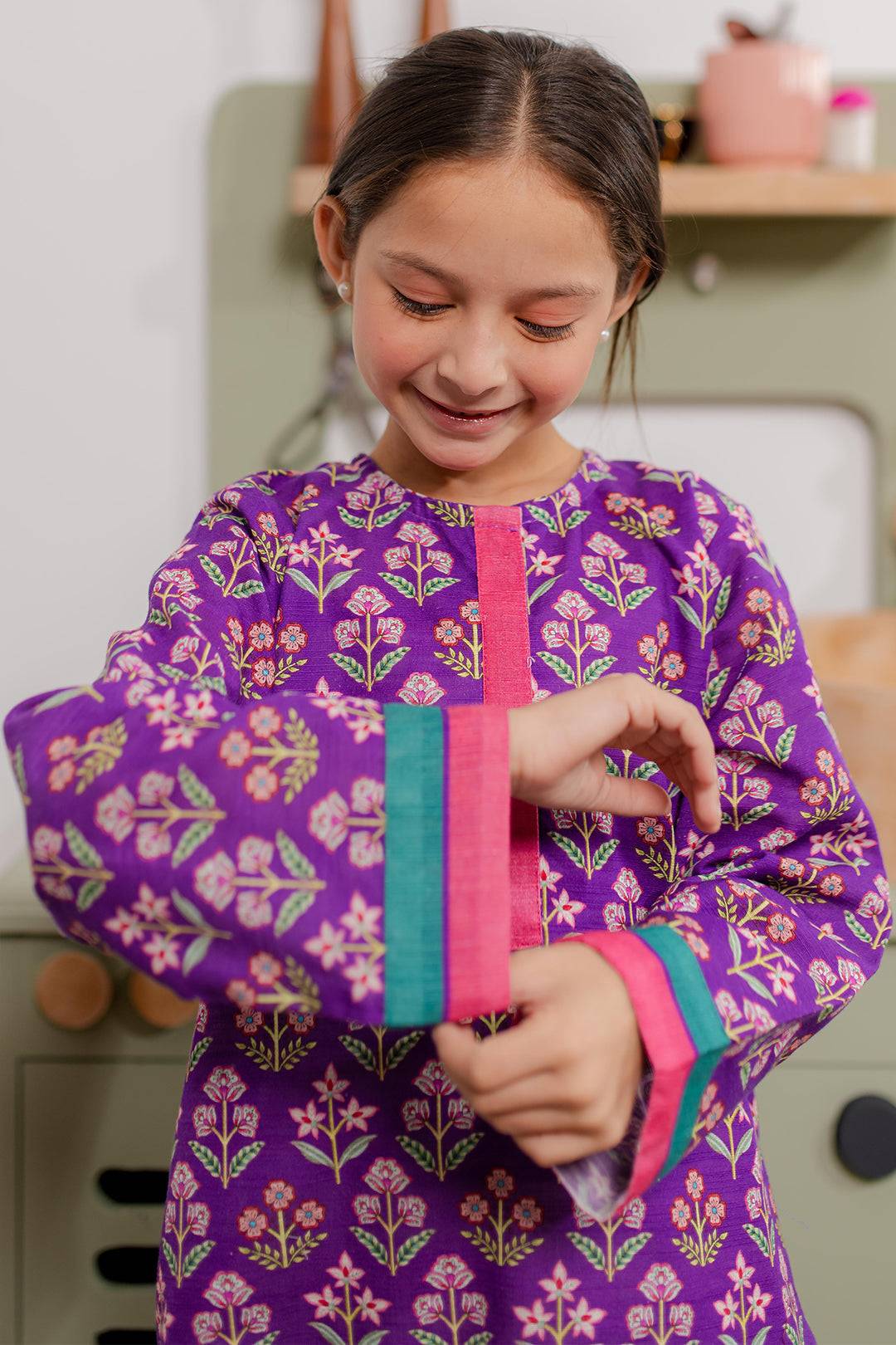 Zellbury Girls | 1 Piece Khaddar | Kurta - 1699 by Maria Faisal - Registered Vendor of : Zellbury Girls - type : Kids Clothes - 100% original wedding dresses