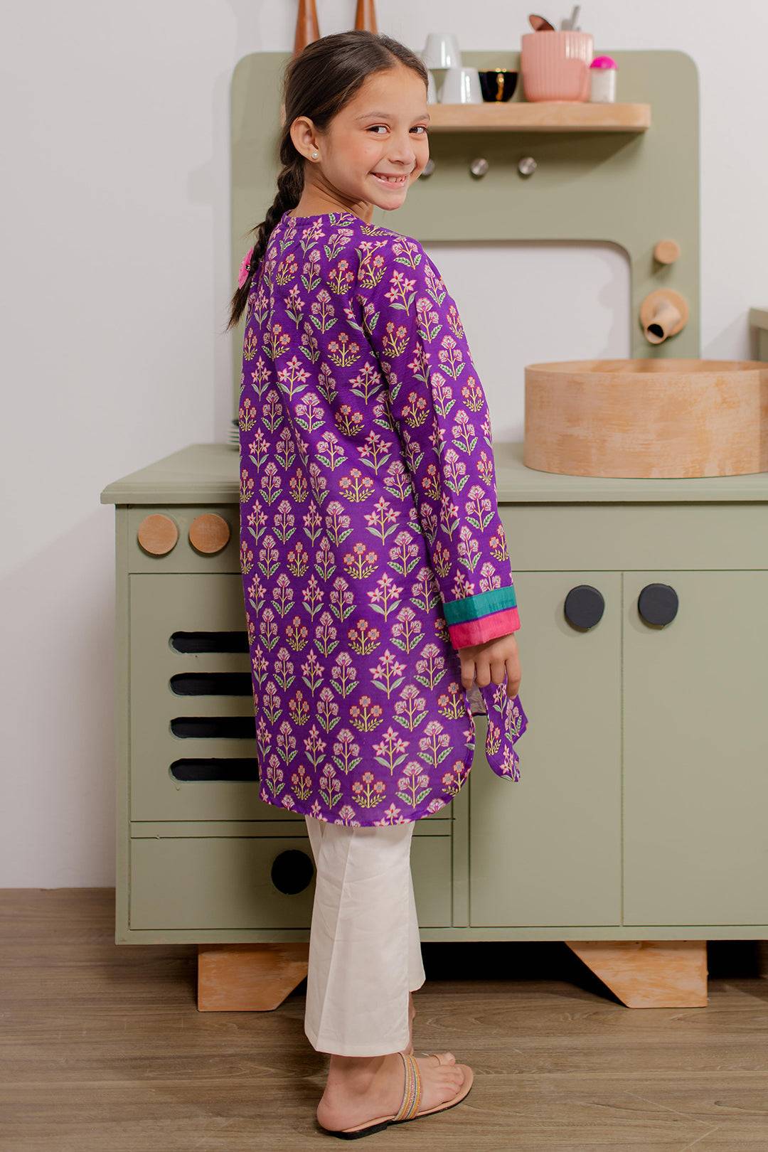 Zellbury Girls | 1 Piece Khaddar | Kurta - 1699 by Maria Faisal - Registered Vendor of : Zellbury Girls - type : Kids Clothes - 100% original wedding dresses