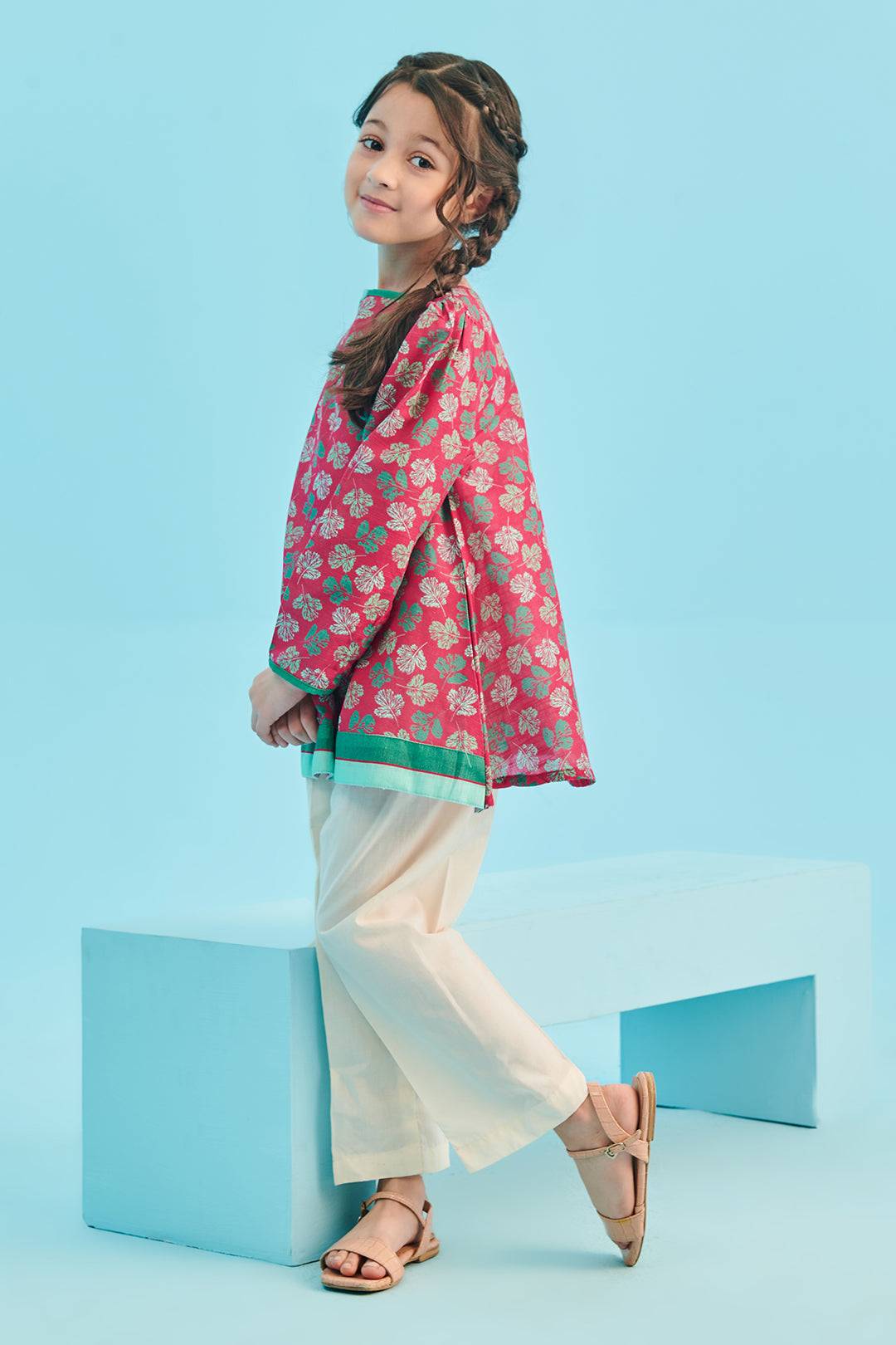 Zellbury Girls | 1 Piece Viscose | Kurta - 1700 by Maria Faisal - Registered Vendor of : Zellbury Girls - type : Kids Clothes - 100% original wedding dresses