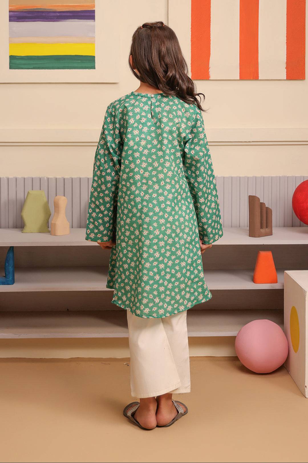 Zellbury Girls | 1 Piece Viscose | Embroidered Kurta - 1701 by Maria Faisal - Registered Vendor of : Zellbury Girls - type : Kids Clothes - 100% original wedding dresses