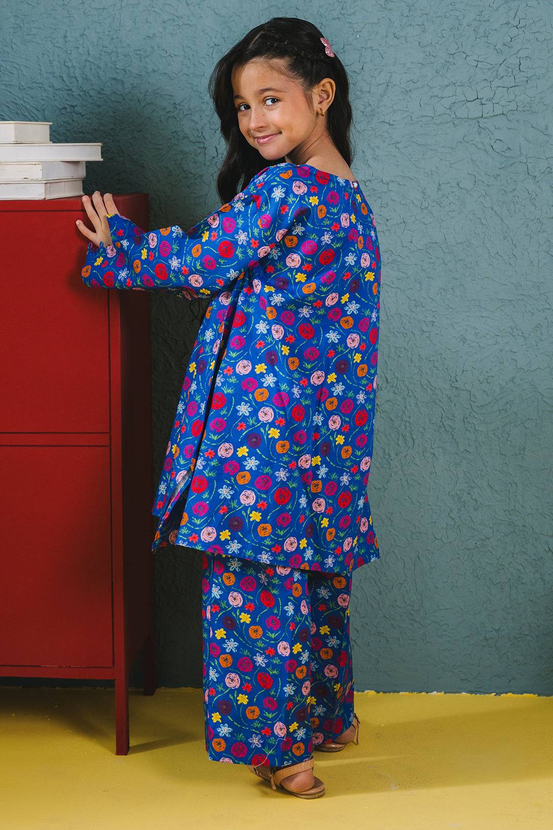 Zellbury Girls | 2 Piece Cambric | Kurta Trouser - 2660 by Maria Faisal - Registered Vendor of : Zellbury Girls - type : Kids Clothes - 100% original wedding dresses