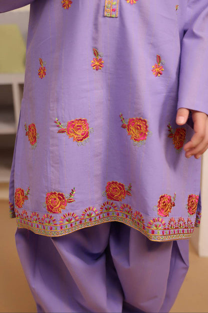 Zellbury Girls | 2 Piece Lawn | Embroidered Kurta Trouser - 2662 by Maria Faisal - Registered Vendor of : Zellbury Girls - type : Kids Clothes - 100% original wedding dresses