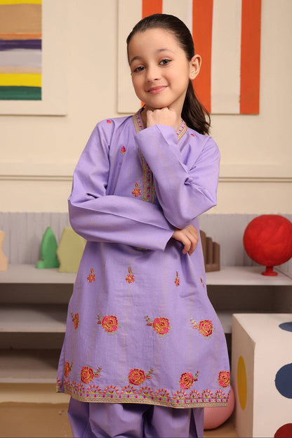 Zellbury Girls | 2 Piece Lawn | Embroidered Kurta Trouser - 2662 by Maria Faisal - Registered Vendor of : Zellbury Girls - type : Kids Clothes - 100% original wedding dresses