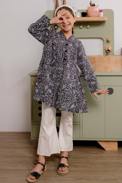 Zellbury Girls | 1 Piece Cambric | Kurta - 2666 by Maria Faisal - Registered Vendor of : Zellbury Girls - type : Kids Clothes - 100% original wedding dresses