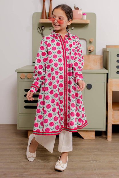 Zellbury Girls | 1 Piece Cambric | Kurta - 2667 by Maria Faisal - Registered Vendor of : Zellbury Girls - type : Kids Clothes - 100% original wedding dresses