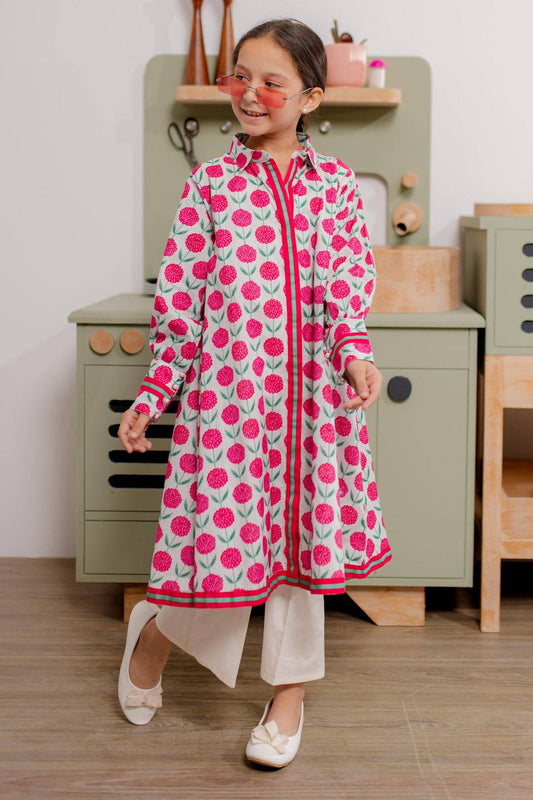 Zellbury Girls | 1 Piece Cambric | Kurta - 2667 by Maria Faisal - Registered Vendor of : Zellbury Girls - type : Kids Clothes - 100% original wedding dresses