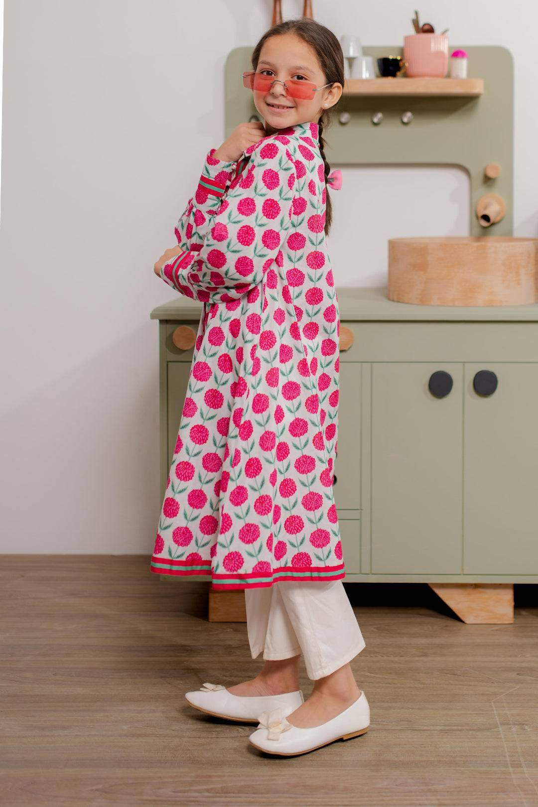 Zellbury Girls | 1 Piece Cambric | Kurta - 2667 by Maria Faisal - Registered Vendor of : Zellbury Girls - type : Kids Clothes - 100% original wedding dresses