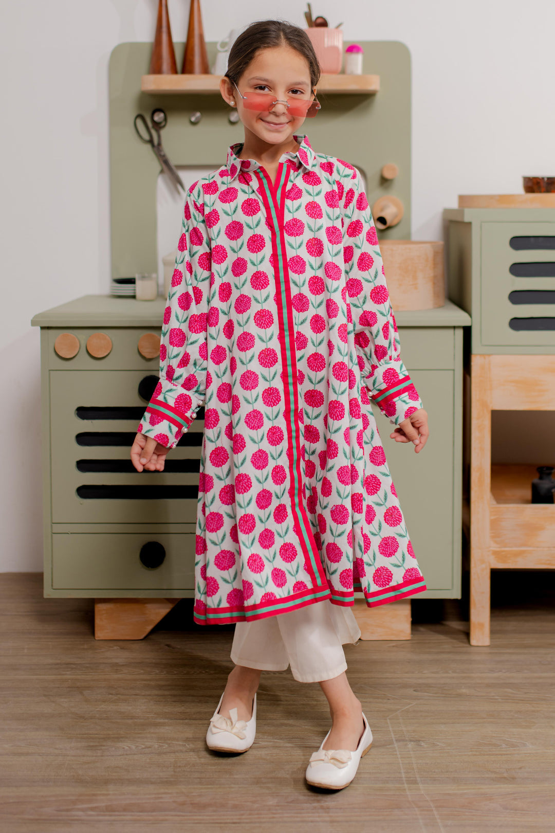 Zellbury Girls | 1 Piece Cambric | Kurta - 2667 by Maria Faisal - Registered Vendor of : Zellbury Girls - type : Kids Clothes - 100% original wedding dresses
