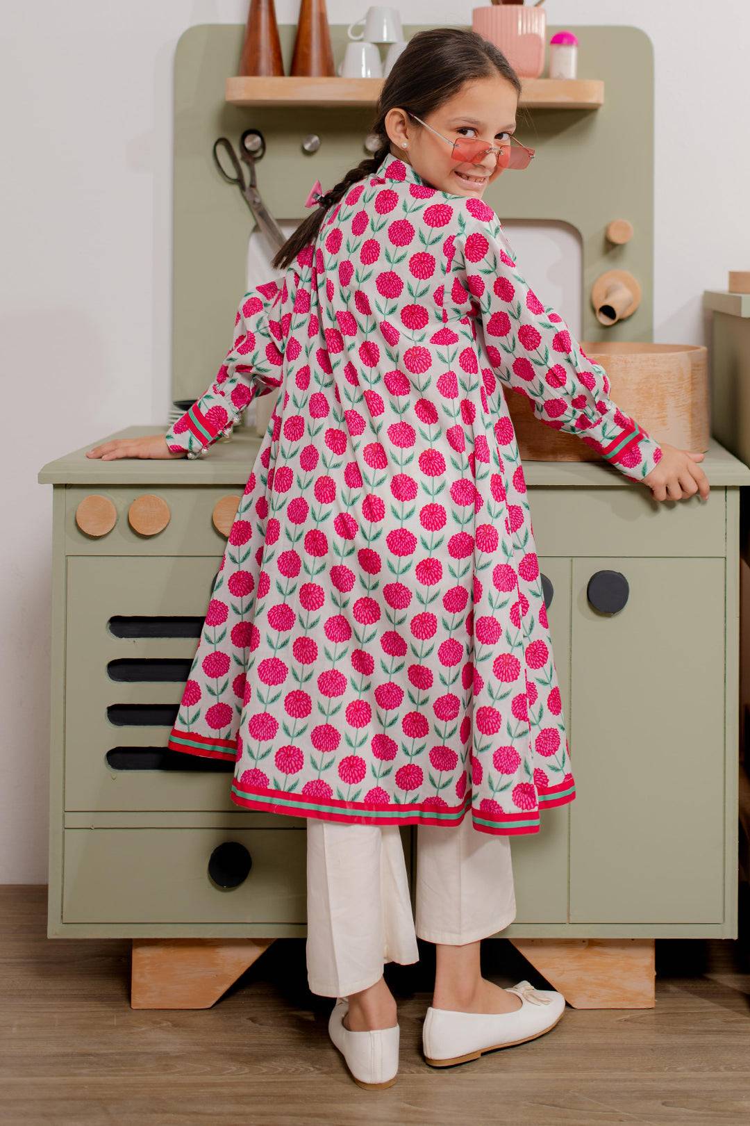 Zellbury Girls | 1 Piece Cambric | Kurta - 2667 by Maria Faisal - Registered Vendor of : Zellbury Girls - type : Kids Clothes - 100% original wedding dresses