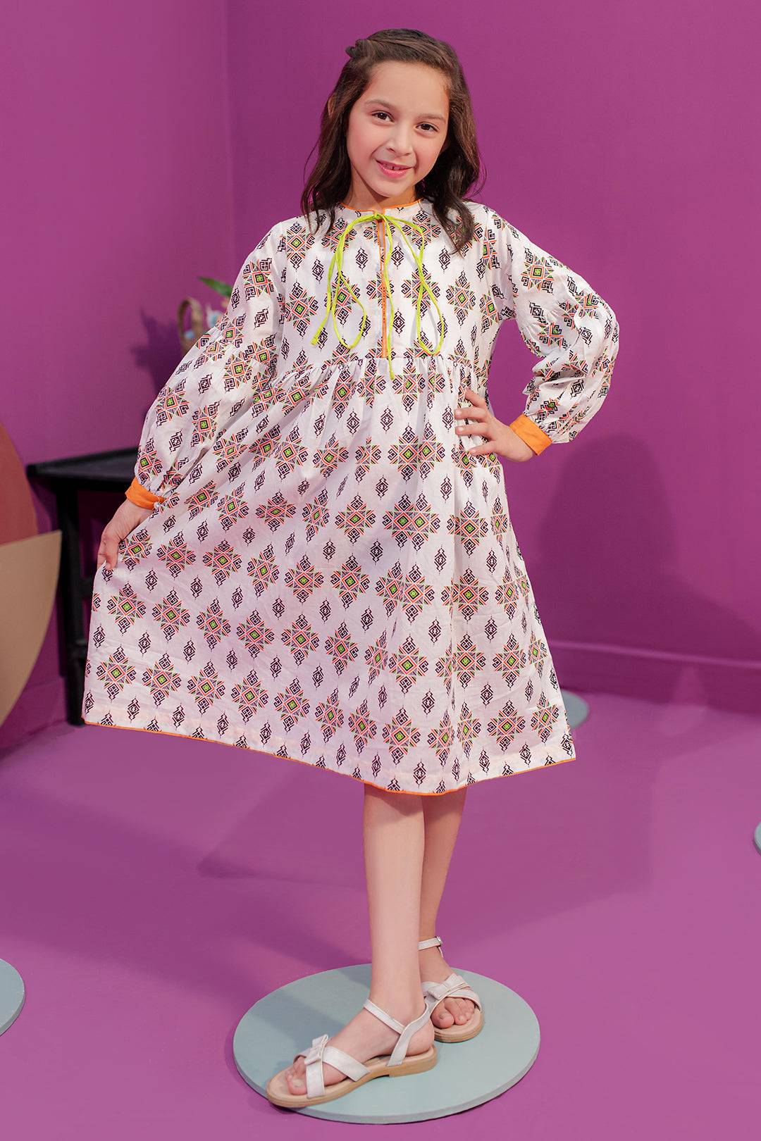 Zellbury Girls | 1 Piece Cambric | Kurta - 2676 by Maria Faisal - Registered Vendor of : Zellbury Girls - type : Kids Clothes - 100% original wedding dresses