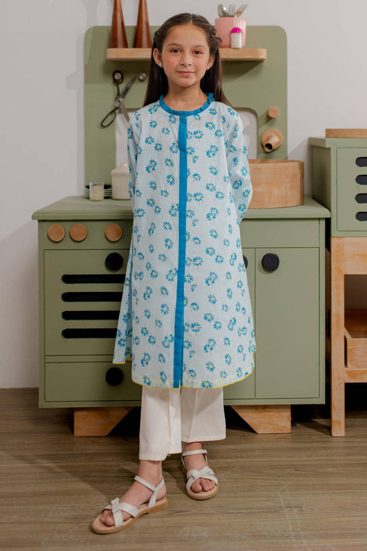 Zellbury Girls | 1 Piece Cambric | Kurta - 2677 by Maria Faisal - Registered Vendor of : Zellbury Girls - type : Kids Clothes - 100% original wedding dresses