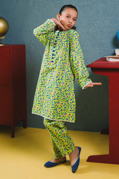 Zellbury Girls | 2 Piece Cambric | Kurta Trouser - 2679 by Maria Faisal - Registered Vendor of : Zellbury Girls - type : Kids Clothes - 100% original wedding dresses